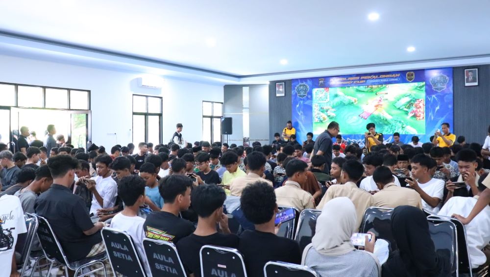 Ratusan Gen Z Ramaikan Turnamen E-Sport di Mapolres Pekalongan
