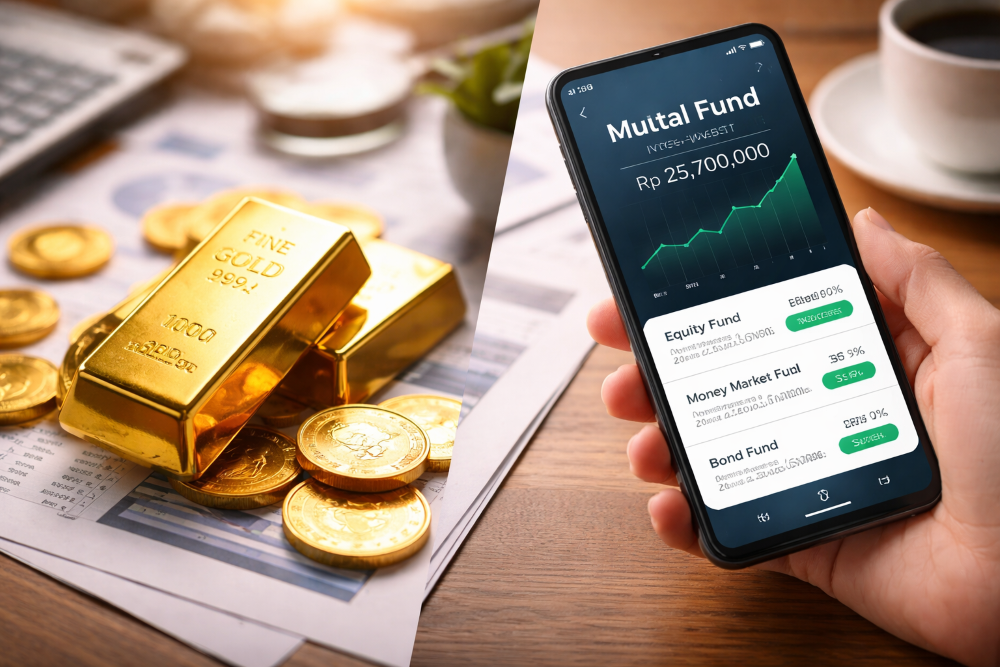 Emas vs Reksadana: Mana Lebih Cocok untuk Investor Pemula? Ini Perbandingan Lengkapnya