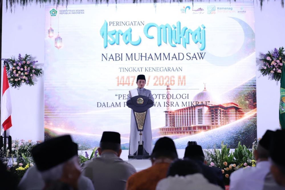 Isra Mikraj Kenegaraan di Istiqlal: Menag Gaungkan Ekoteologi, Ajak Umat Jadikan Iman sebagai Fondasi Pelestarian Alam